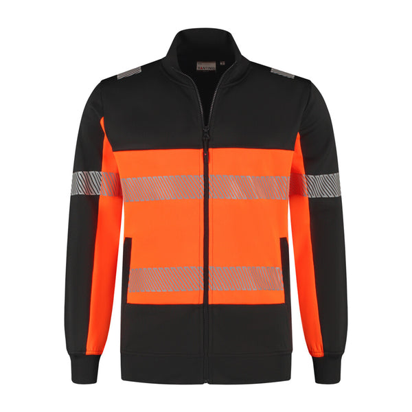 Santino Sweatvest Hugo - Black / Fluor Orange