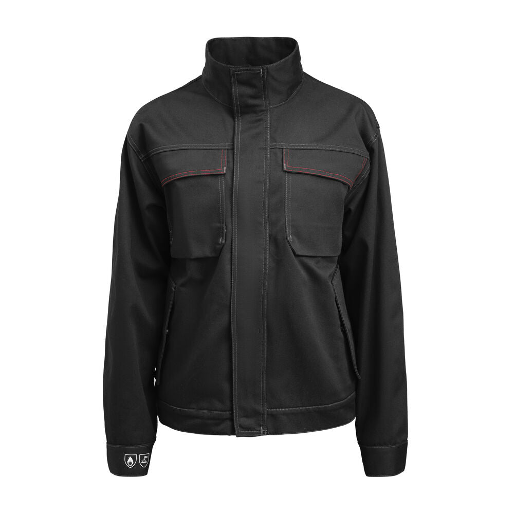 Jobman 1092 Welding jacket flame retardant - Zwart