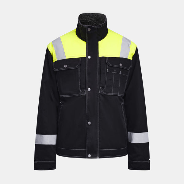 Jobman 1179 Winter jacket - Zwart/geel