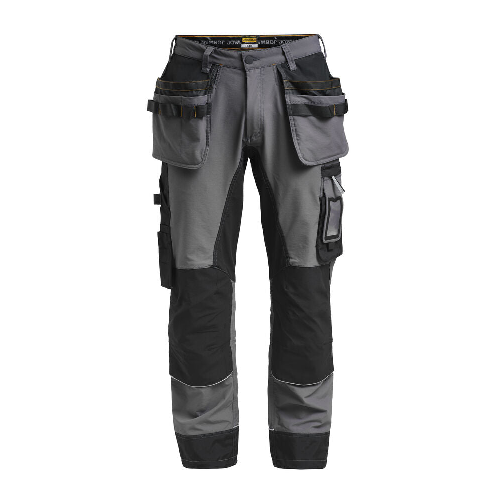 Jobman 2191 Stretch trousers hp do.grijs/zwa - Donkergrijs/zwart