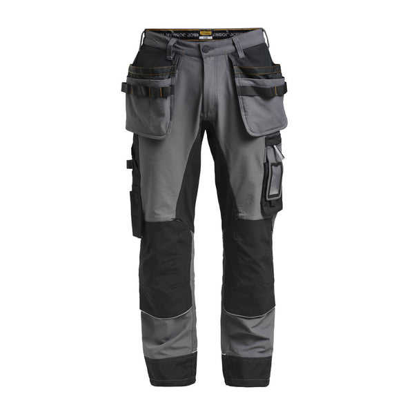 Jobman 2191 Stretch trousers hp do.grijs/zwa - Donkergrijs/zwart