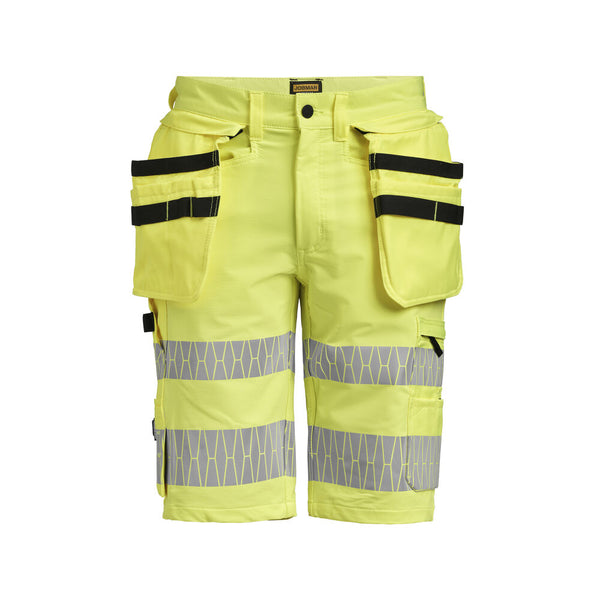 Jobman 2296 Hi-vis shorts stretch hp hi-vis - Geel