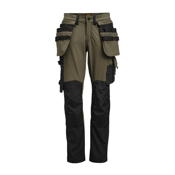Jobman 2371 Women's trousers stretch hp olijf/zwart - Olijfgroen/zwart