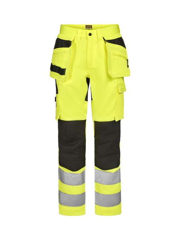 Jobman 2379 Hi-Vis Trousers Stretch HP - Geel/zwart