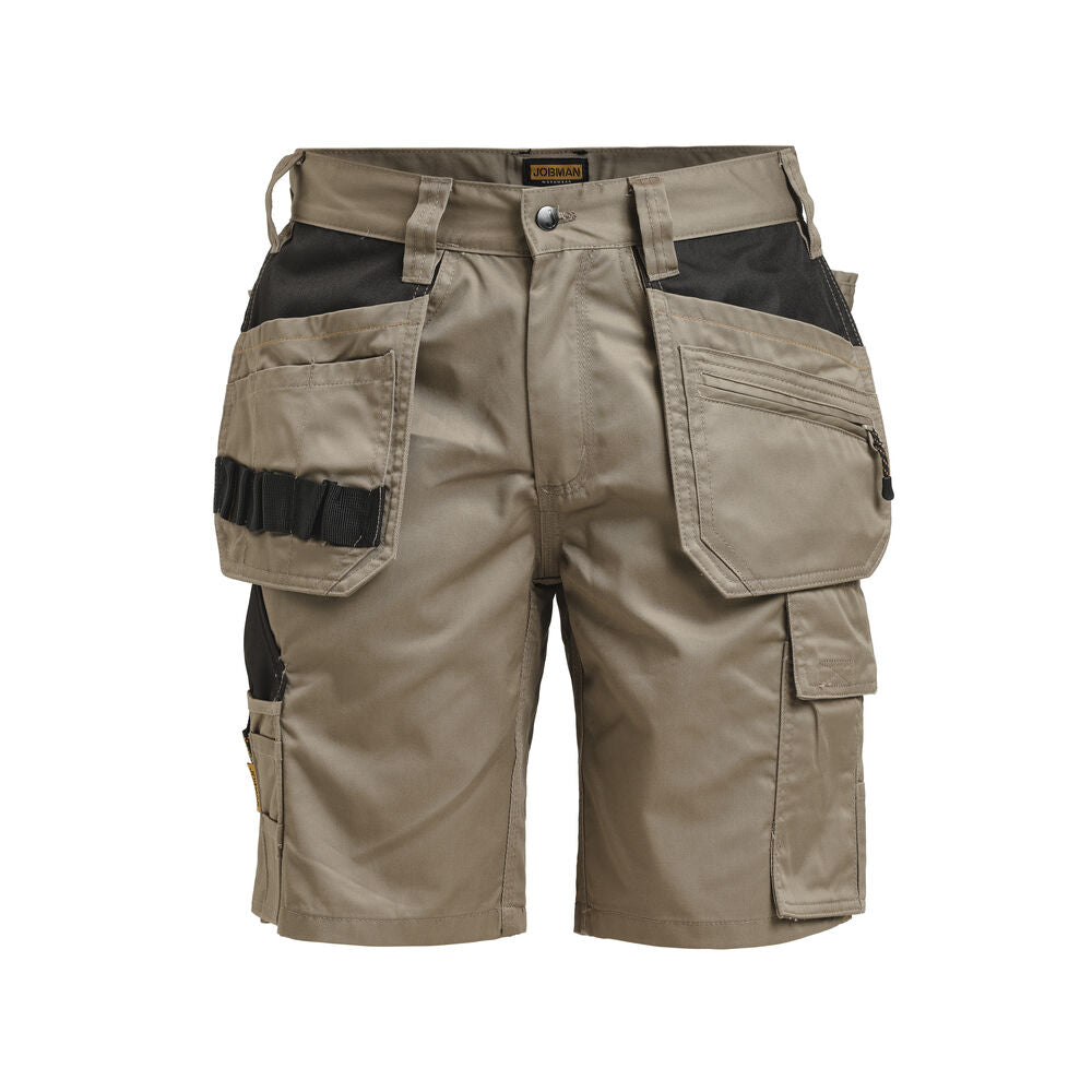Jobman 2722 Shorts hp - Khaki/zwart