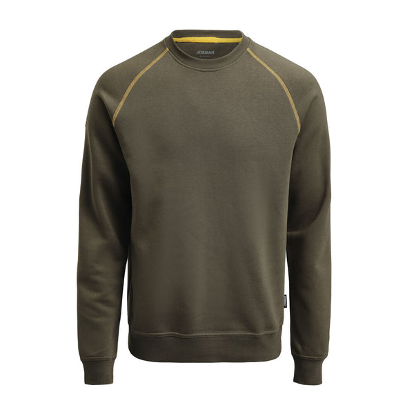 Jobman 5140 Roundneck sweatshirt - Olijfgroen