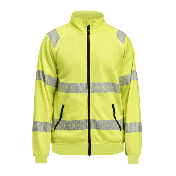 Jobman 5325 Sweatshirt Hi-Vis Full Zipp hi-vis - Geel