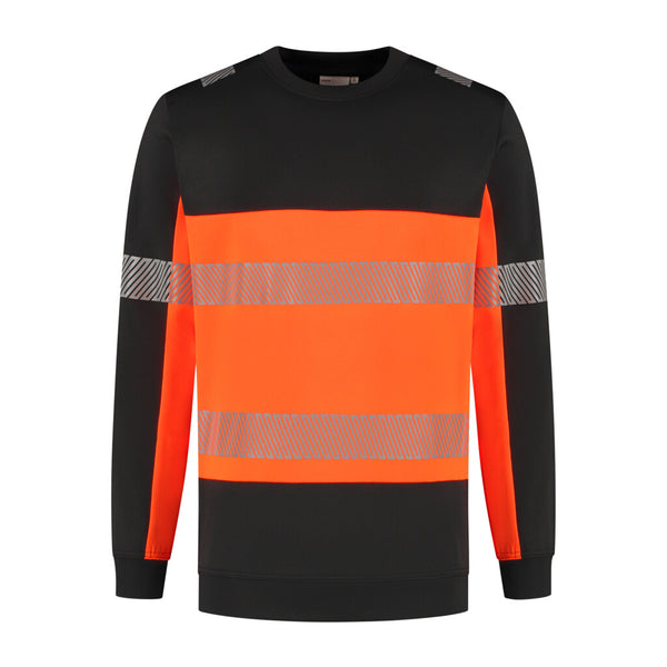 Santino Sweater Hudson - Black / Fluor Orange