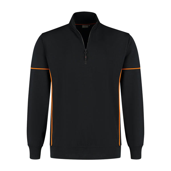 Santino Zipsweater Collin - Black / Orange