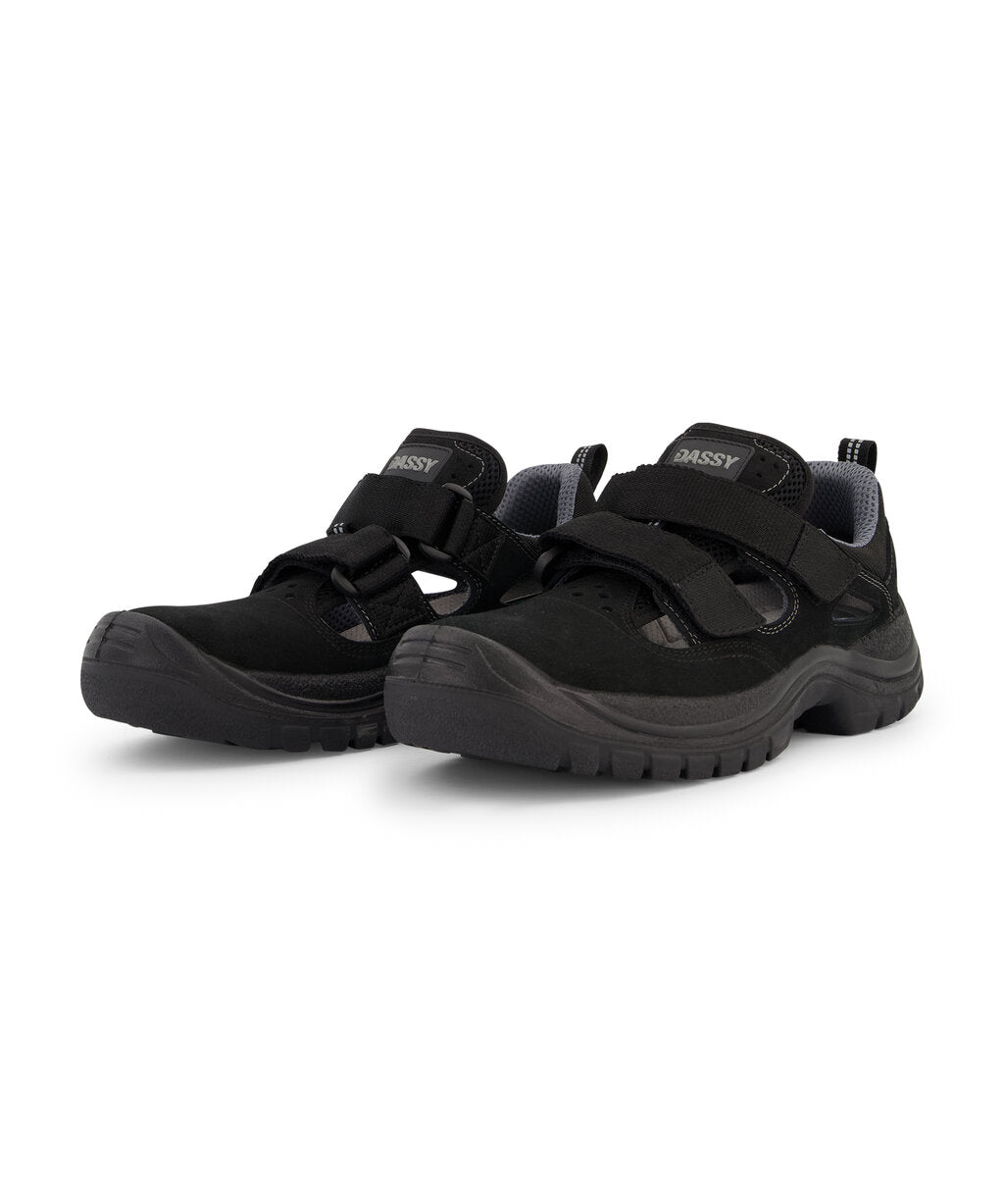 Achilles S1PL FO SR 25703 veiligheidssandaal - Zwart