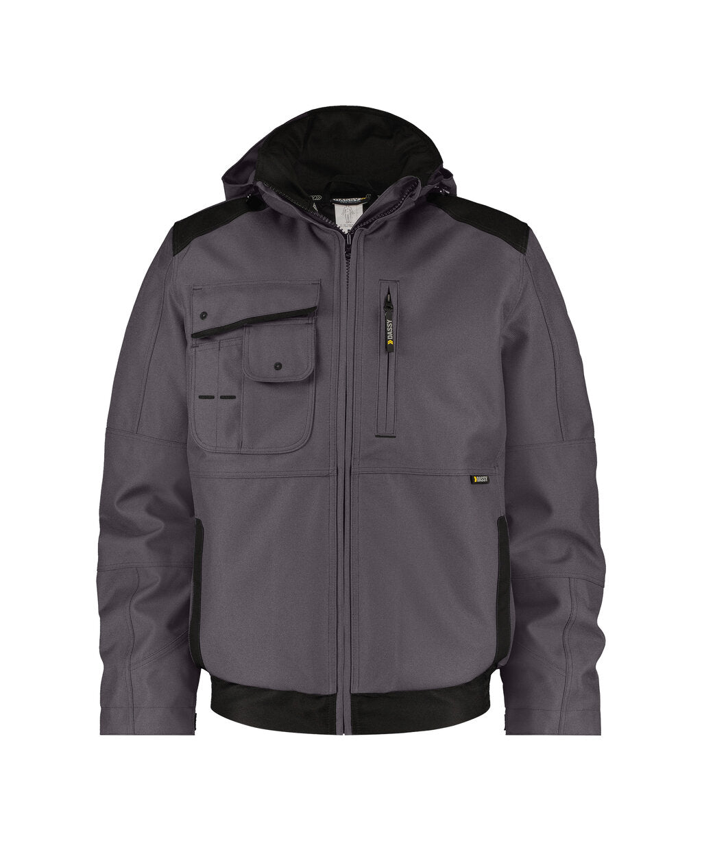 Austin 500098 canvas winterjas - Antracietgrijs/Zwart