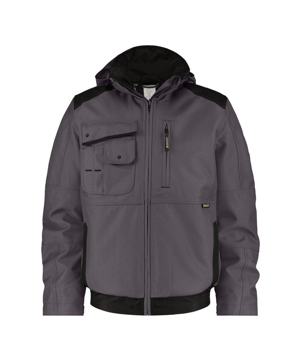 Austin 500098 canvas winterjas - Antracietgrijs/Zwart
