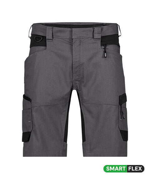 Axis Next 250112 werkshort met stretch - Antracietgrijs/Zwart