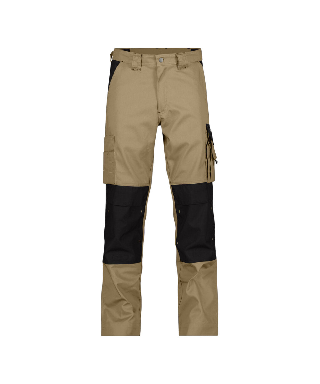 Boston 200426 tweekleurige werkbroek met kniezakken (PESCO61) - Beige/Zwart