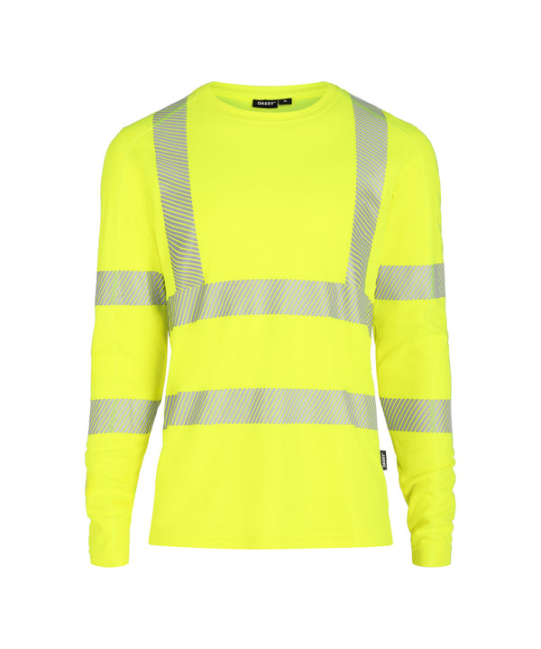 Carterville 710037 hogezichtbaarheids-uv-T-shirt met lange mouwen (COPESRE53) - Fluogeel