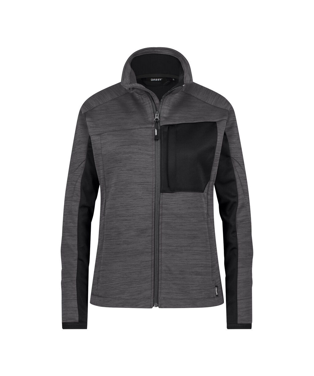 Convex Next Women 300580 midlayervest voor dames - Antracietgrijs/Zwart