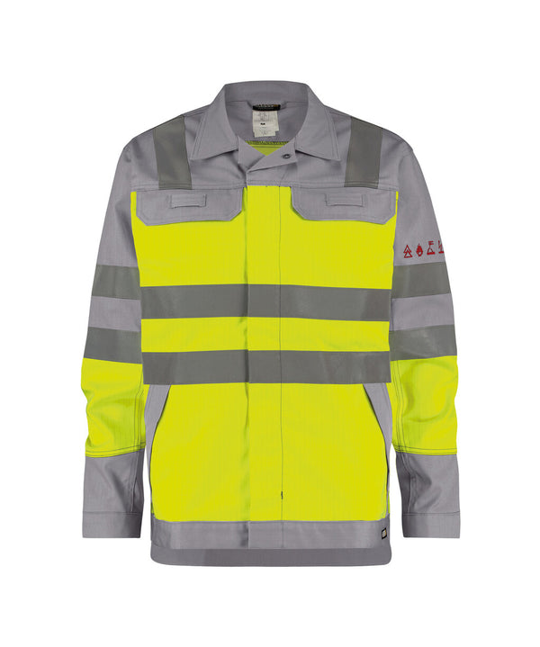 Franklin 300374 multinorm hogezichtbaarheidsvest - Fluogeel/Grafietgrijs