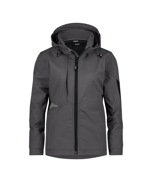 Gravity Next Women 300581 softshelljas voor dames - Antracietgrijs/Zwart
