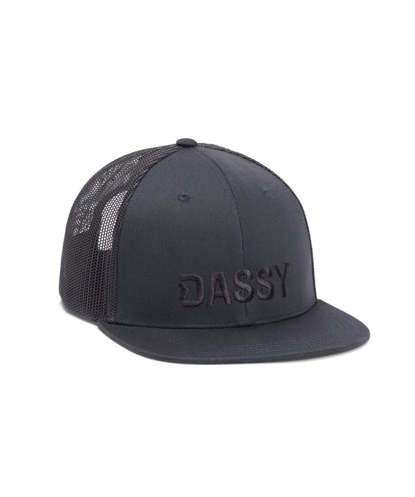 Hebe 25886 flat brim pet - Antracietgrijs