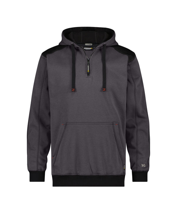 Indy 300318 sweater met kap - Antracietgrijs/Zwart