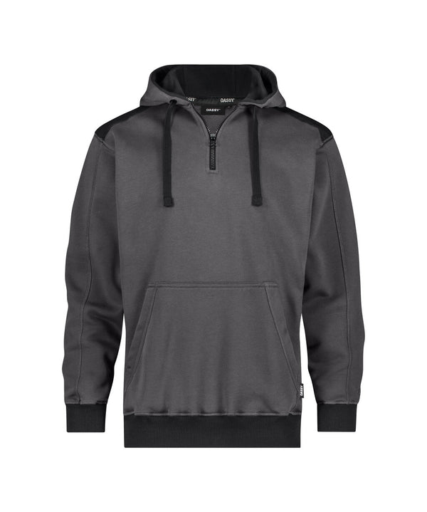 Indy Next 300569 sweater met kap - Antracietgrijs/Zwart