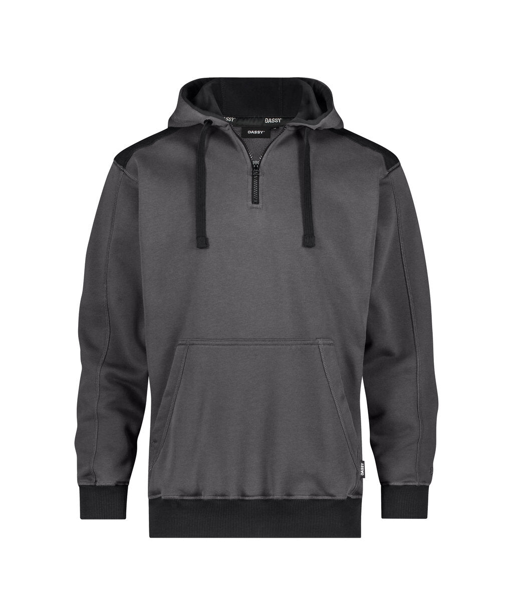Indy Next 300569 sweater met kap - Antracietgrijs/Zwart