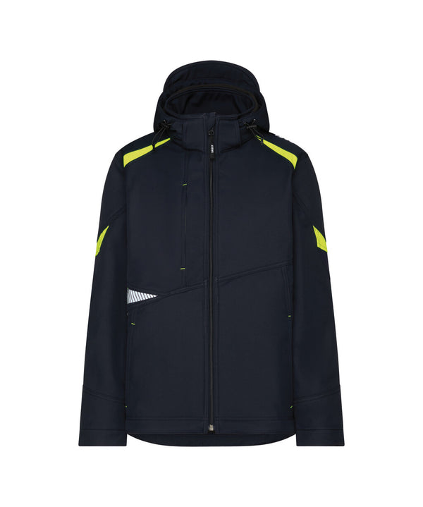 Kalama Women 300547 softshelljas voor dames (PES21) - Nachtblauw/Fluogeel