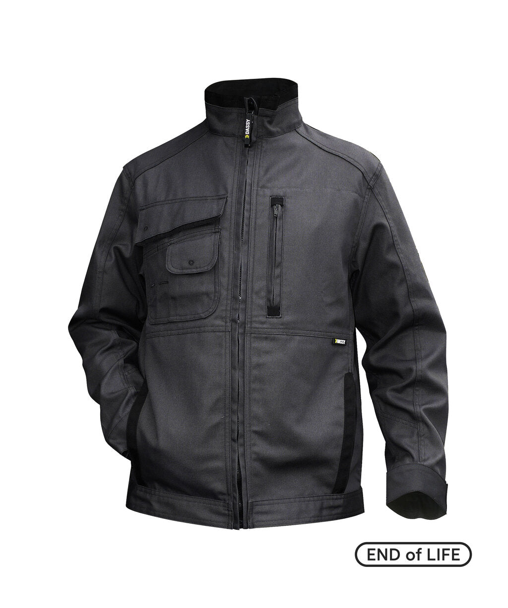 Kent 300316 canvas werkvest - Antracietgrijs/Zwart