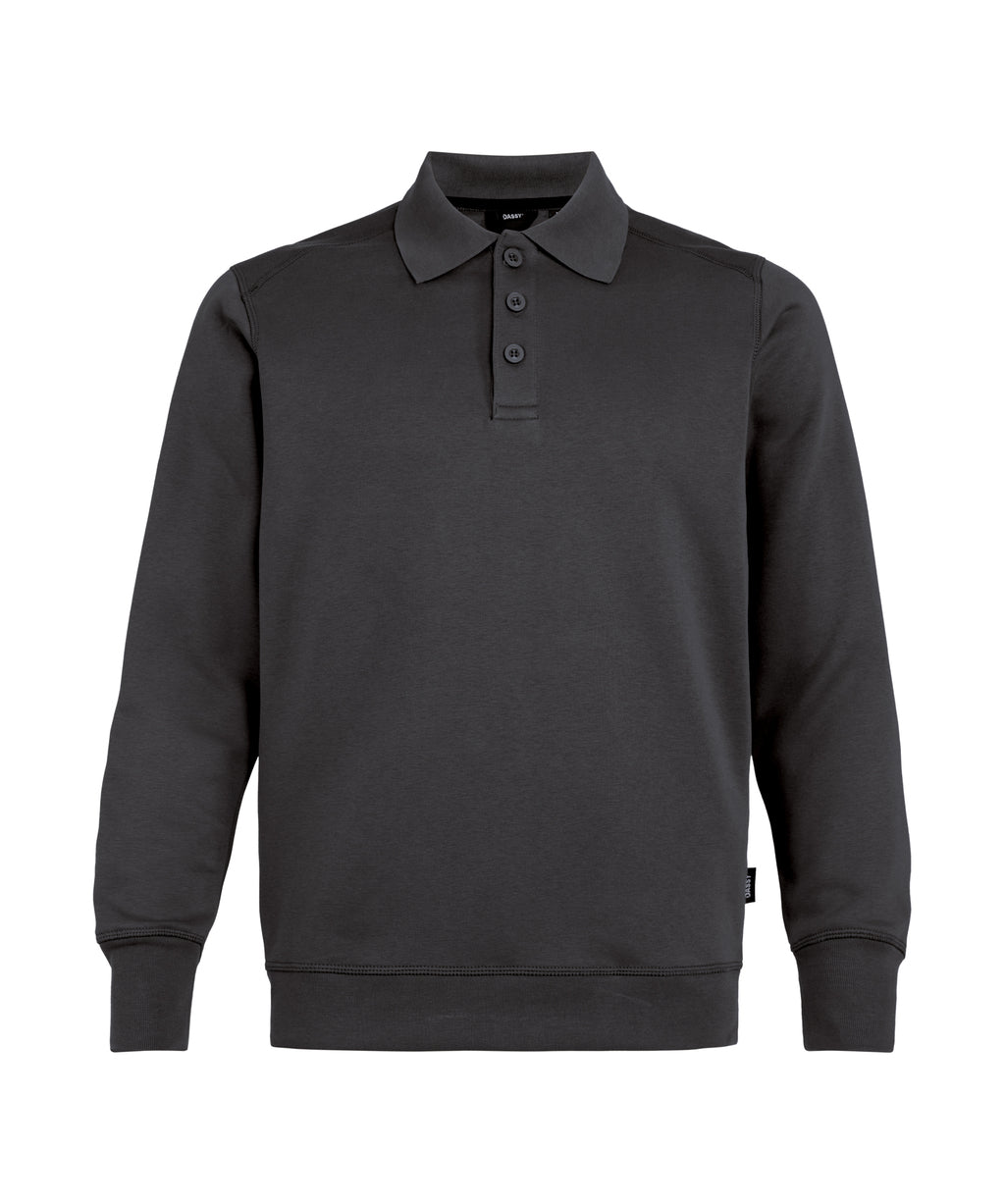 LUCID 550002 polosweater - Antracietgrijs