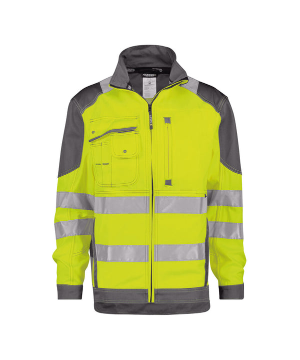 Orlando 300367 hogezichtbaarheidsvest - Fluogeel/Cementgrijs