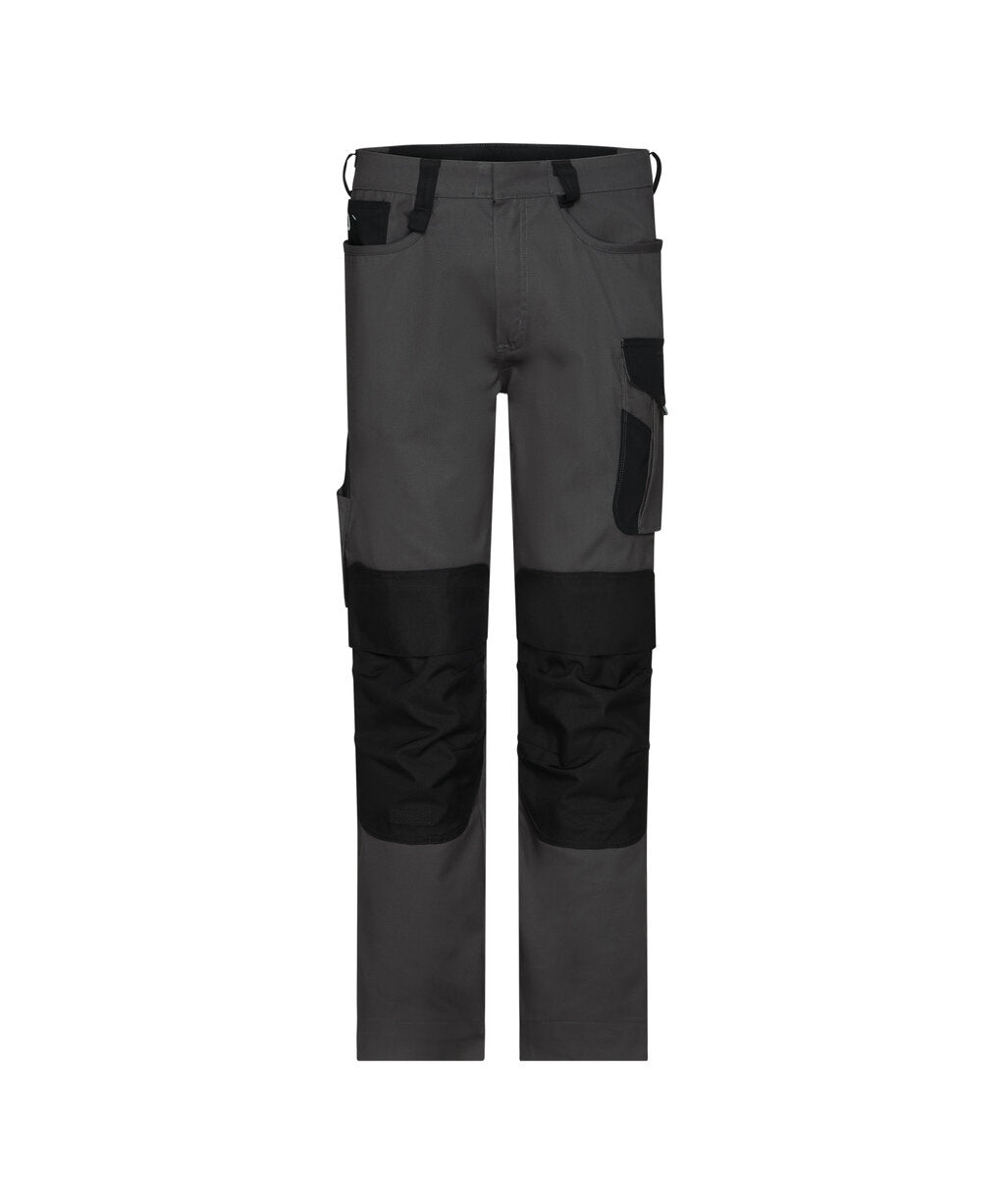 Ponti Flex women 201226 werbroek met stretch en kniezakken voor dames - Antracietgrijs/Zwart