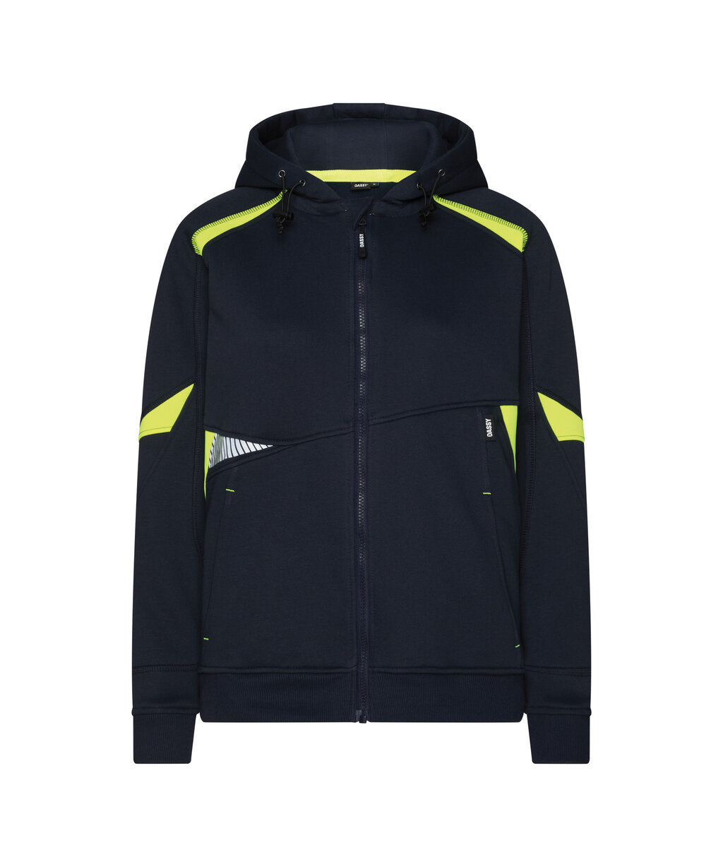 Santos Women 300548 hoodie voor dames (COPES80) - Nachtblauw/Fluogeel