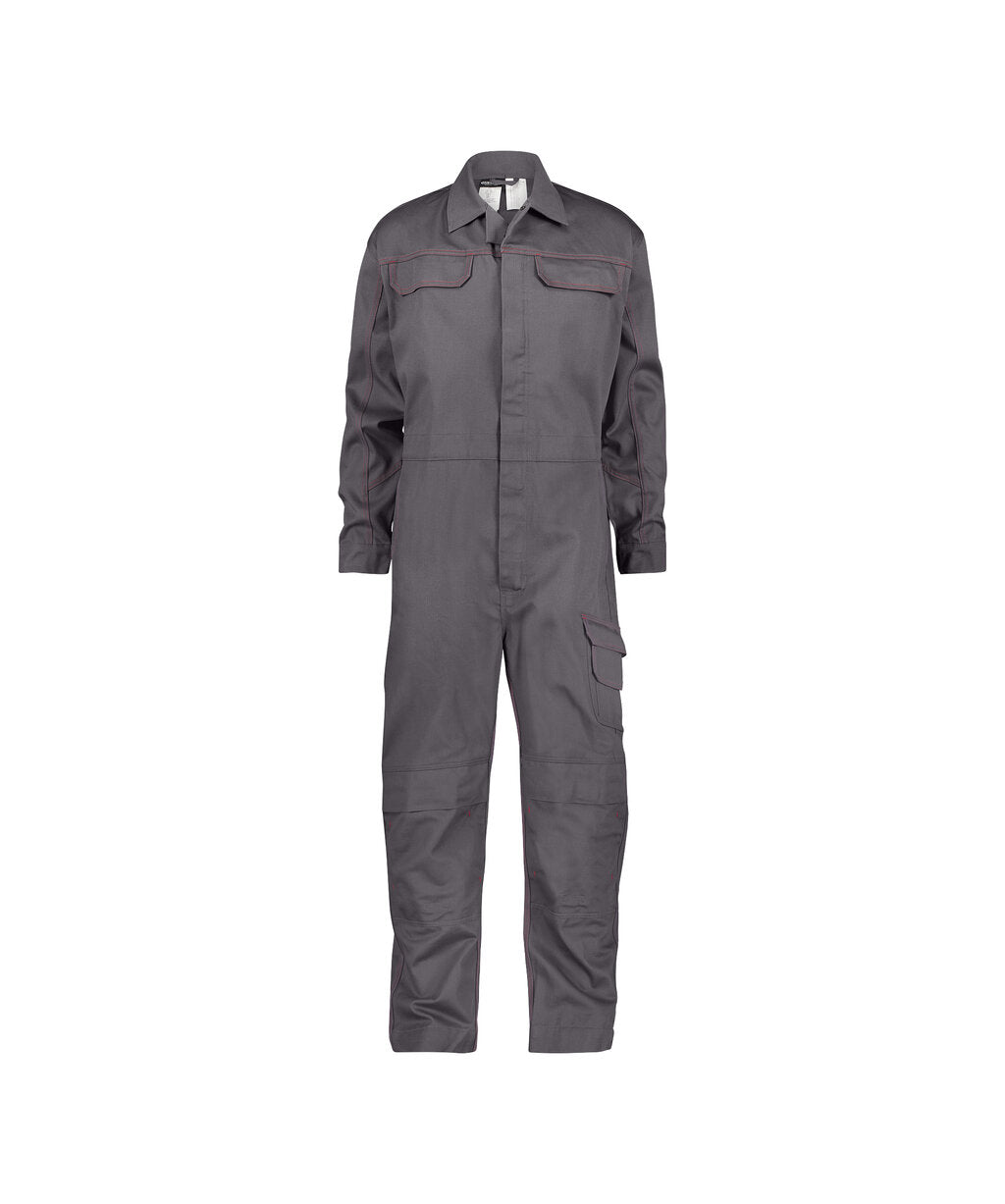 Toronto 100370 vlamvertragende overall met kniezakken - Cementgrijs