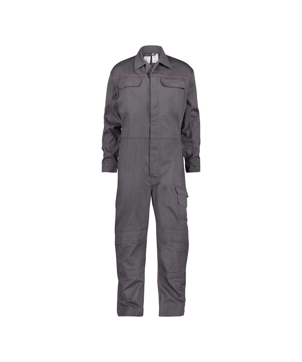 Toronto 100370 vlamvertragende overall met kniezakken - Cementgrijs