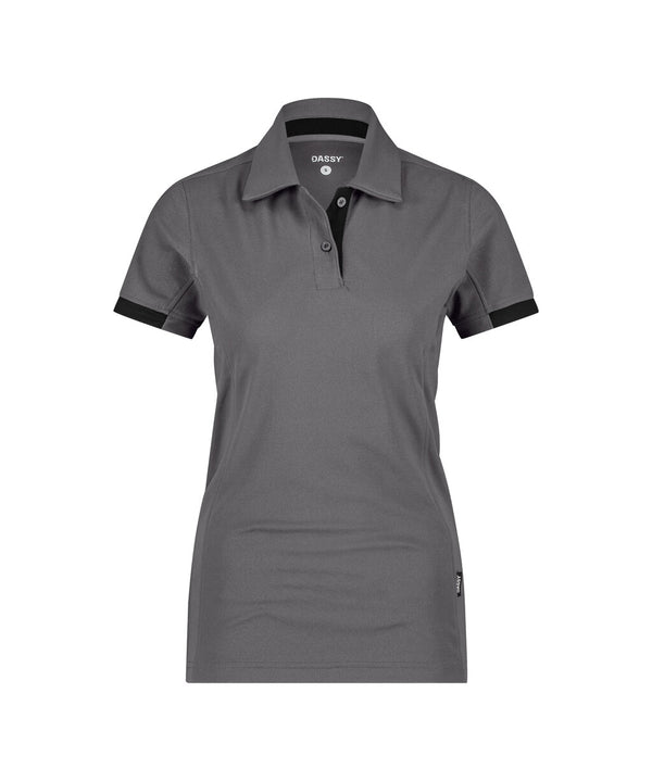 Traxion Next Women 710085 polo voor dames - Antracietgrijs/Zwart