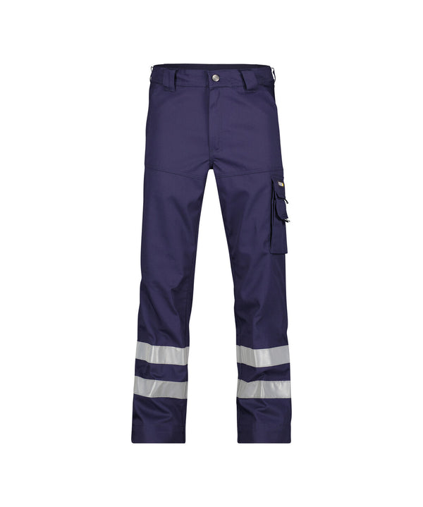 Vegas 200822 werkbroek met reflecterende banden - Marineblauw