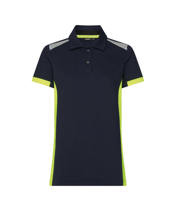 Veracruz Women 710071 polo voor dames - Nachtblauw/Fluogeel
