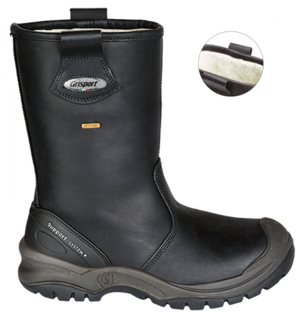 Grisport Safety Laars 72401C / 33260 Gevoerd  S3 + KN - Zwart