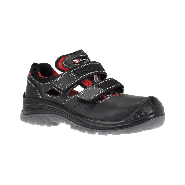 Sixton 81103-03 Portorico Laag S1P - Zwart