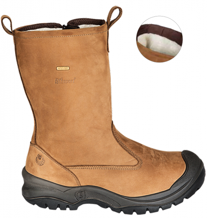 Grisport Safety Laars 72715C+L  Gevoerd/ 33267  S3  + Rits - Cognac