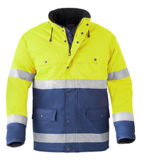 Havep High Visibility Parka 4133 - Flessengroen/Fluo oranje C8A