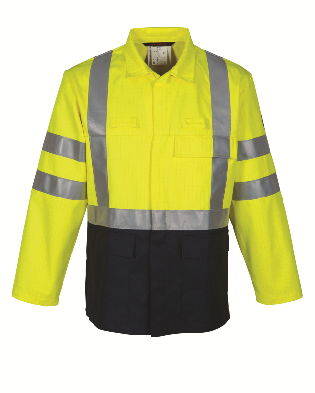 Havep Multi Protector Korte Jas 30008 - Marine/fluo geel CB7