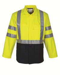 Havep Multi Protector Korte Jas 30008 - Marine/fluo geel CB7