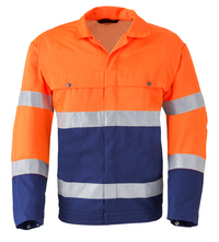 Havep High Visibility Jack 5105 - Flessengroen/Fluo oranje C8A