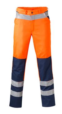 Havep High Visibility Broek 8410 - Fluo oranje/Marineblauw CA7