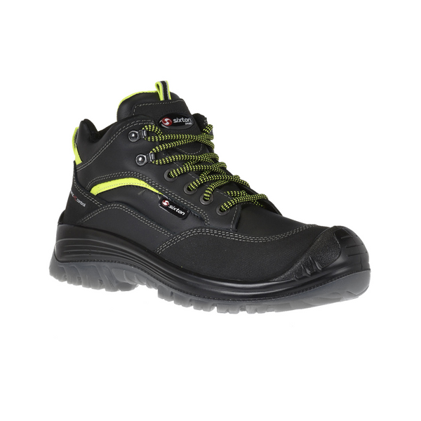 Sixton 81154-11 Montauk Hoog S3 - Zwart/Lime