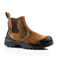BuckBootz Instapper BSH006 Hoog S3 + KN Bruin - Bruin BSH006BR