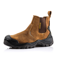 BuckBootz Instapper BSH006 Hoog S3 + KN Bruin - Bruin BSH006BR