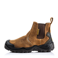 BuckBootz Instapper BSH006 Hoog S3 + KN Bruin - Bruin BSH006BR