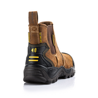 BuckBootz Instapper BSH006 Hoog S3 + KN Bruin - Bruin BSH006BR